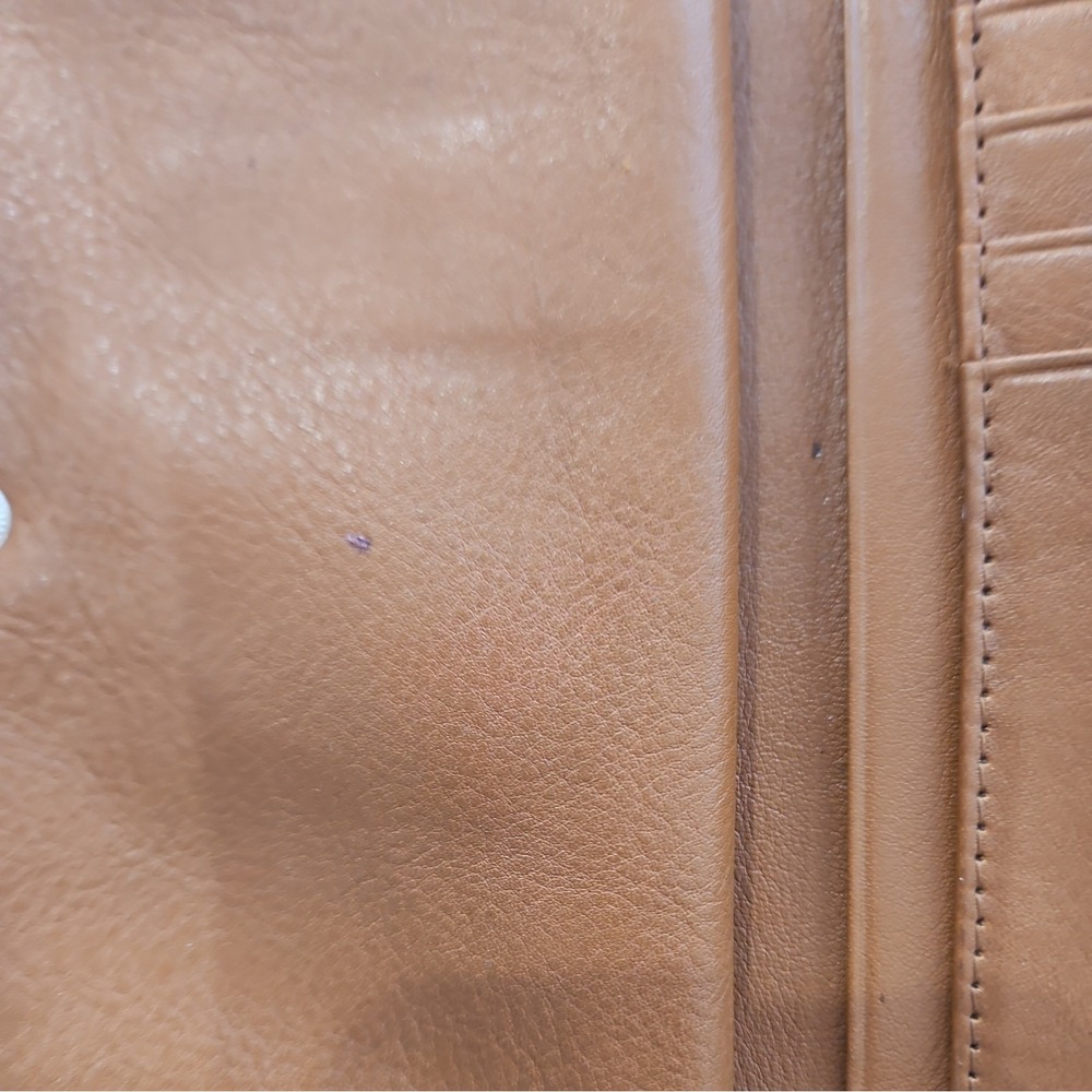 Vintage Michael Kors Astor Brown Studded Leather Wallet Edgy Rock Luxe Timeless - Picture 11 of 16